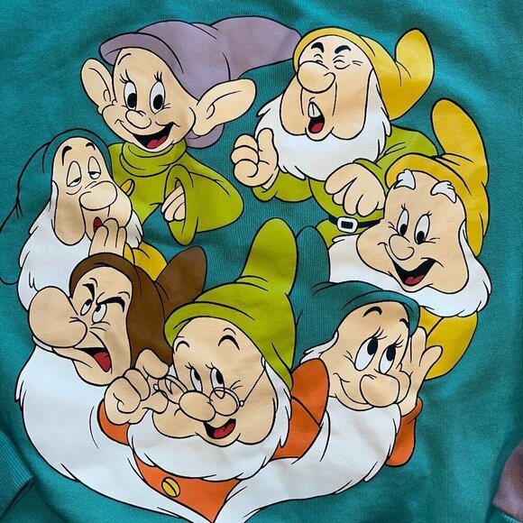 Cakeworthy Seven Dwarves Crewneck Adult Sweatshirt Vintage 90s Small - Picture 8 of 14